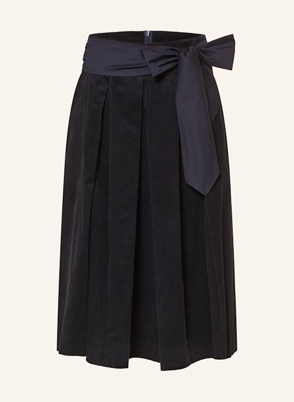 ROCKMACHERIN Trachtenrock KOCHELSEE aus Cord DUNKELBLAU