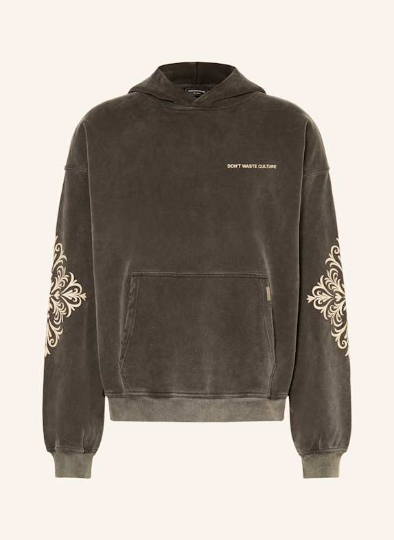 don't waste culture Hoodie YULANI DUNKELGRAU