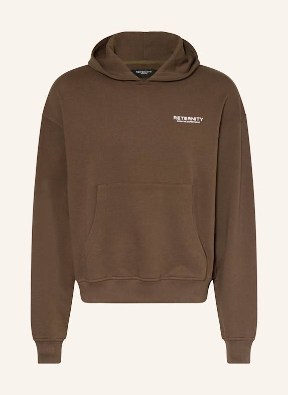 RETERNITY sweat à capuche MARRON