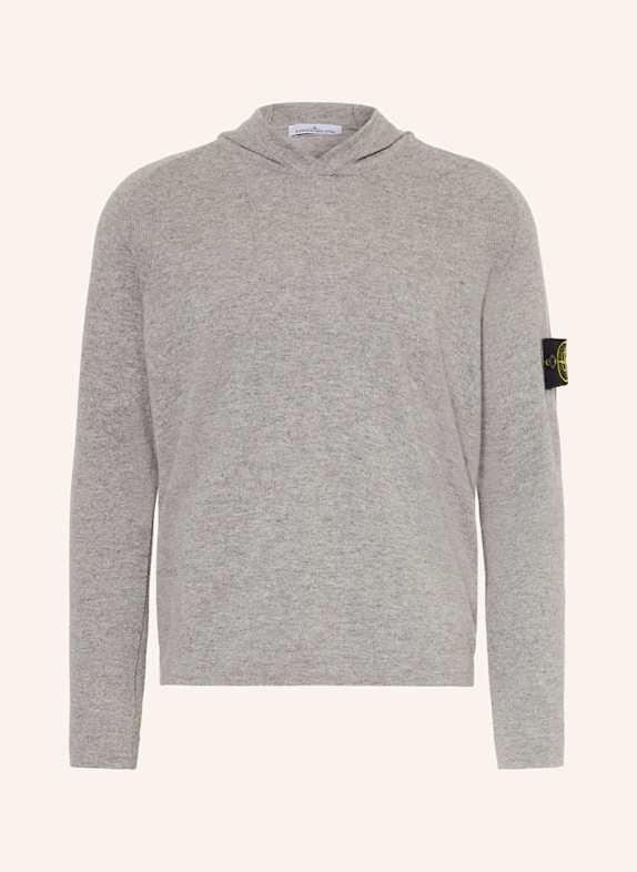 STONE ISLAND Strick-Hoodie GRAU