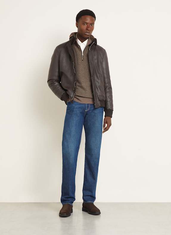 RALPH LAUREN PURPLE LABEL Straight Leg Jeans 002 MARLOWE INDIGO