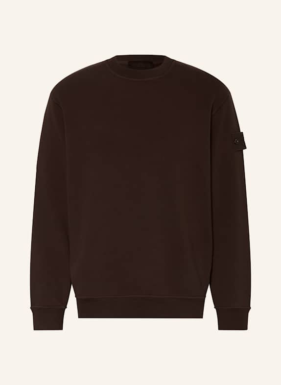 STONE ISLAND Sweatshirt GHOST DUNKELBRAUN