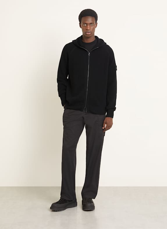 STONE ISLAND Vest GHOST van kasjmier ZWART