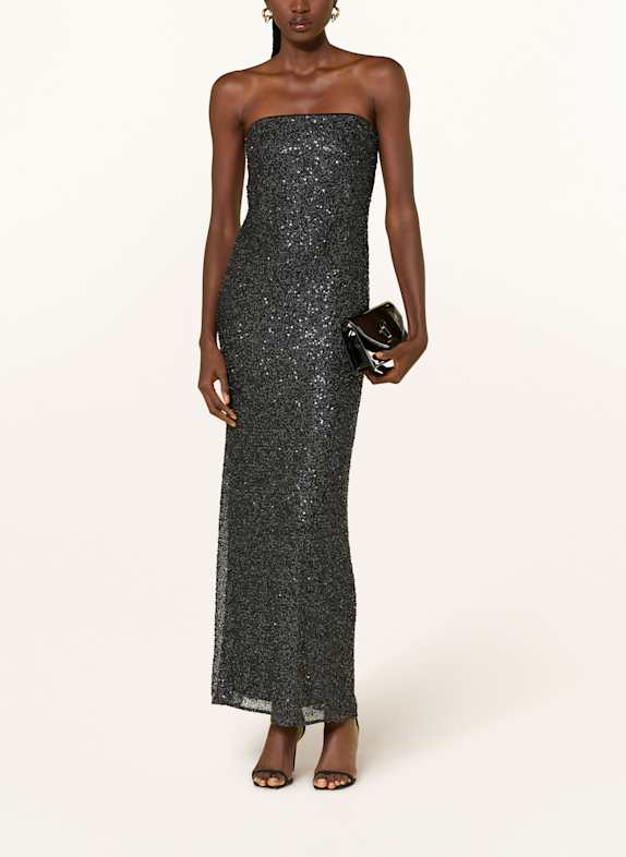 SIMKHAI Abendkleid XYLA mit Pailletten und Schmuckperlen SCHWARZ