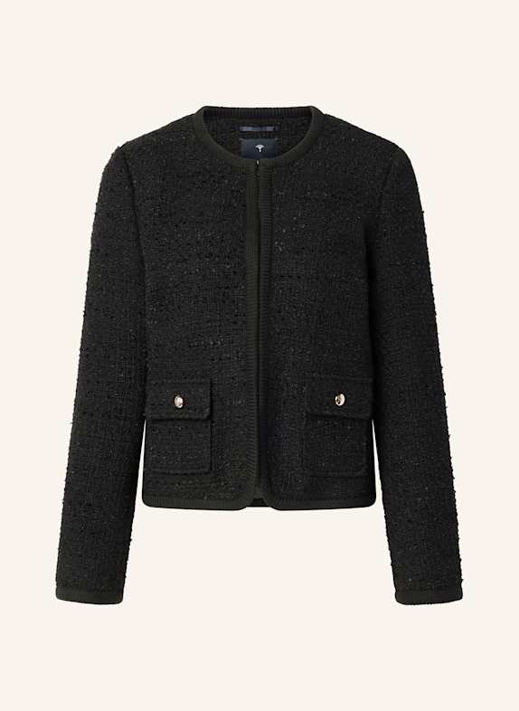 JOOP! Kastenjacke aus Bouclé SCHWARZ