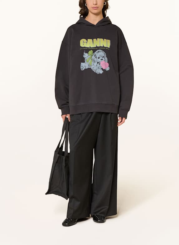 GANNI Sweatshirt ISOLI DONKERGRIJS