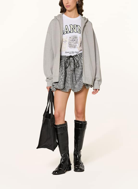 GANNI Sweatjacke GRAU