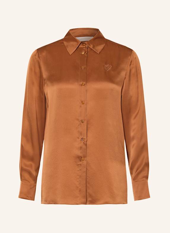 ZIMMERMANN Hemdbluse HYPNOTIC aus Seide DUNKELORANGE