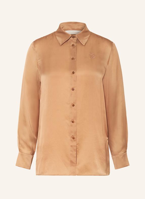 ZIMMERMANN Hemdbluse HYPNOTIC aus Seide CAMEL