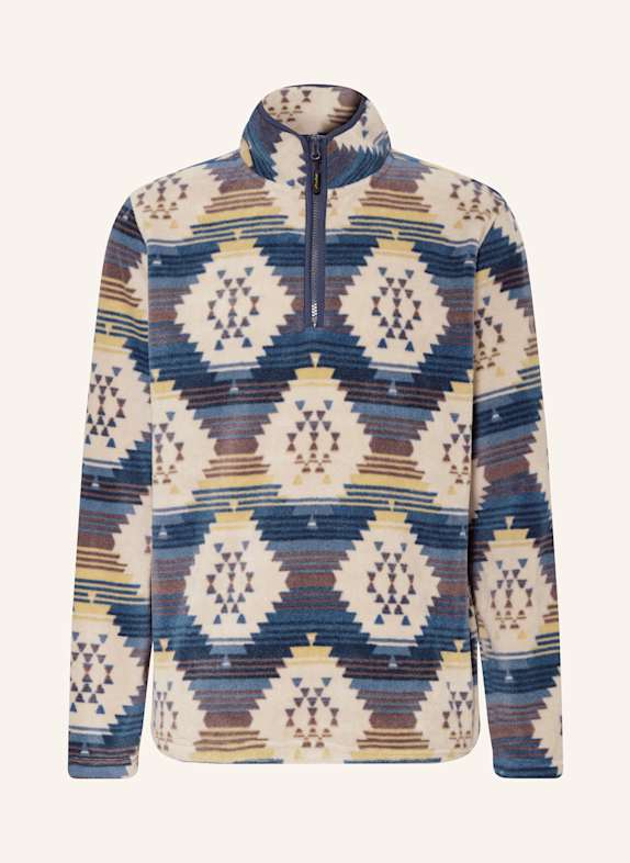 me°ru' Fleece-Troyer TOMAR BLAU / WEISS