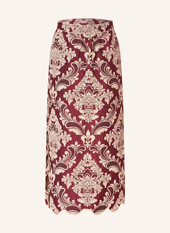 FARM RIO Jacquard-Rock DUNKELROT / ECRU