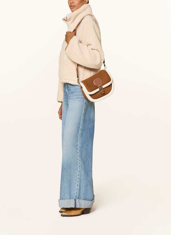 ViaMailBag Schoudertas AGNES SUEDE COGNAC
