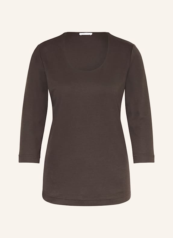 efixelle Shirt mit 3/4-Arm DUNKELBRAUN