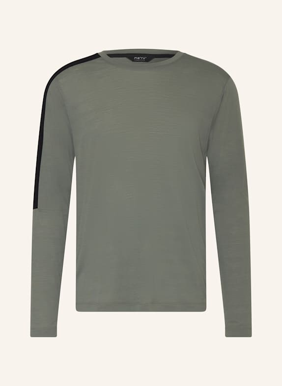 me°ru' Funktionsshirt BLOXWICH mit Merinowolle OLIV