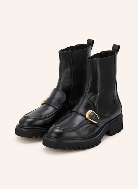 Pertini Chelsea-Boots SCHWARZ / GOLD