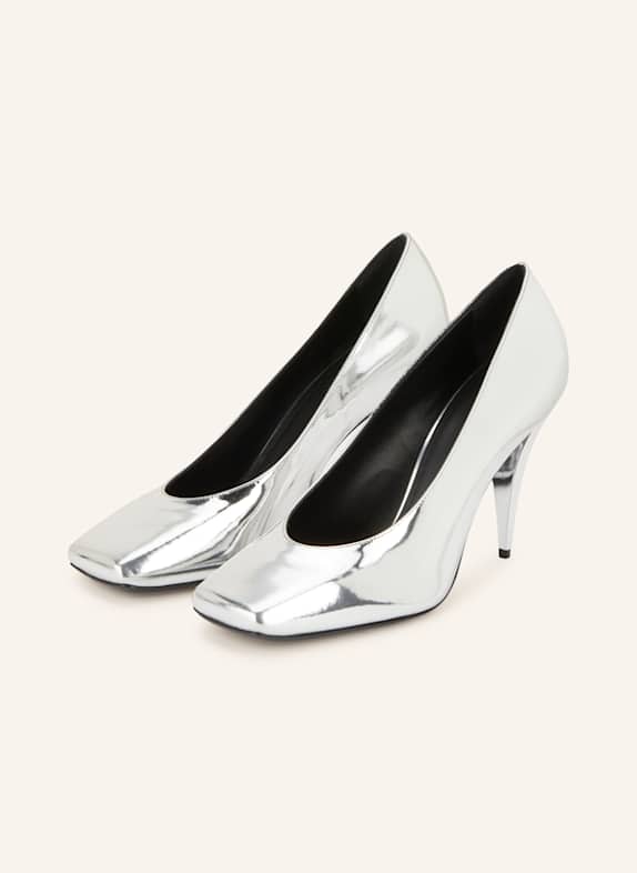 GIVENCHY Patent pumps SILVER