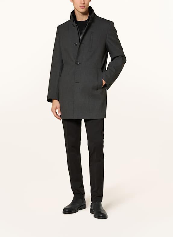 CINQUE Mantel CIARSENAL mit herausnehmbarer Blende DUNKELGRAU
