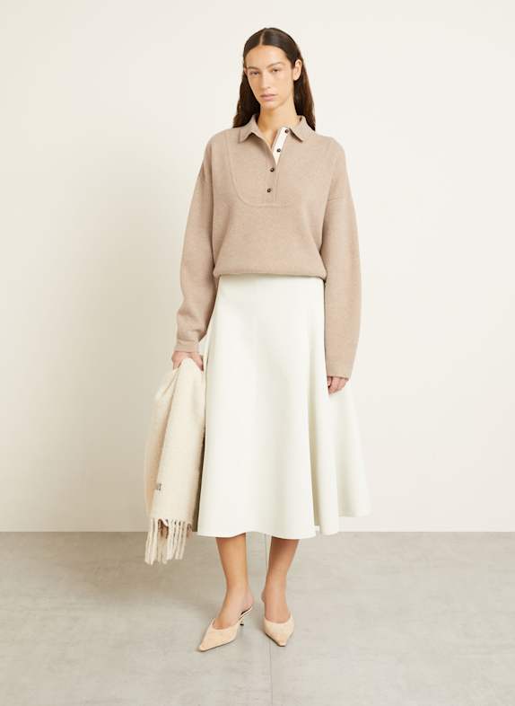 JACQUEMUS Trui LA MAILLE VAREUSE PALLONE BEIGE