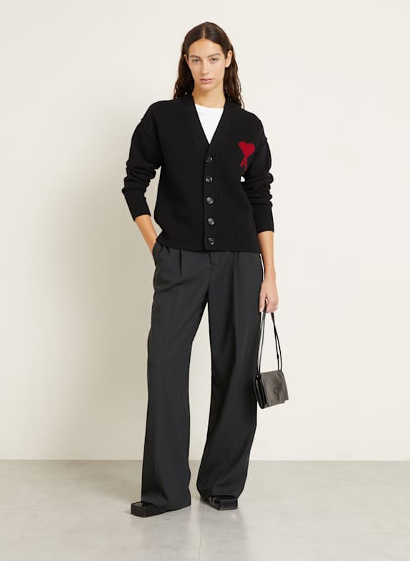 AMI PARIS vest ZWART / ROOD