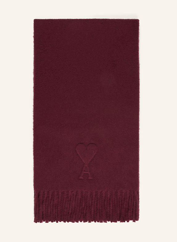 AMI PARIS Schal DUNKELROT