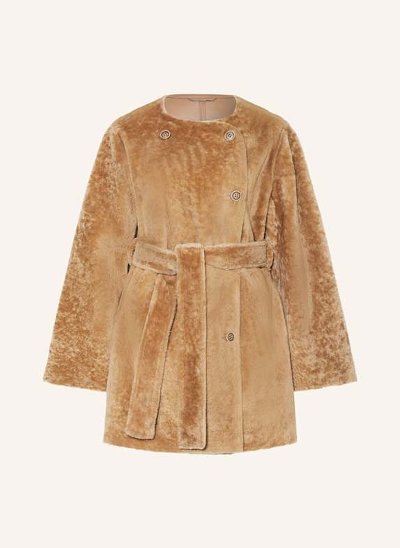 BY MALENE BIRGER Lederjacke SANNIE zum Wenden BRAUN