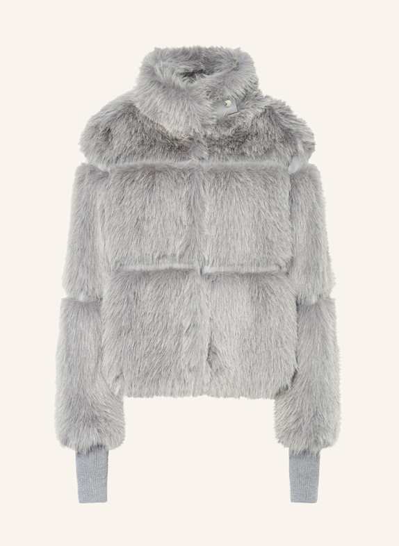 PATRIZIA PEPE Kunstpelz-Jacke GRAU