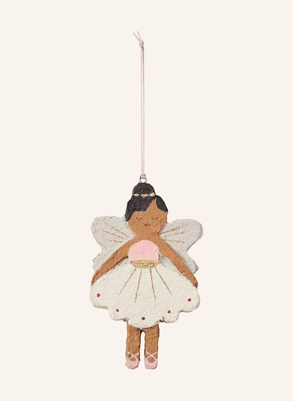 BROSTE COPENHAGEN Pendentif décoratif BALLERINA MARRON/ BLANC/ ROSE