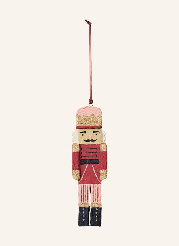 BROSTE COPENHAGEN Dekoanhänger NUTCRACKER ROT/ ROSA/ GOLD
