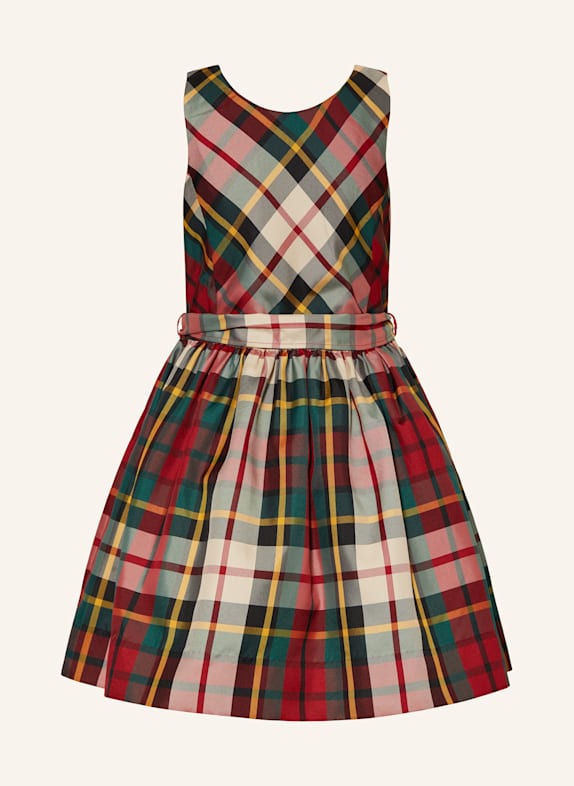 POLO RALPH LAUREN Kleid DUNKELROT / DUNKELGRÜN / CREME