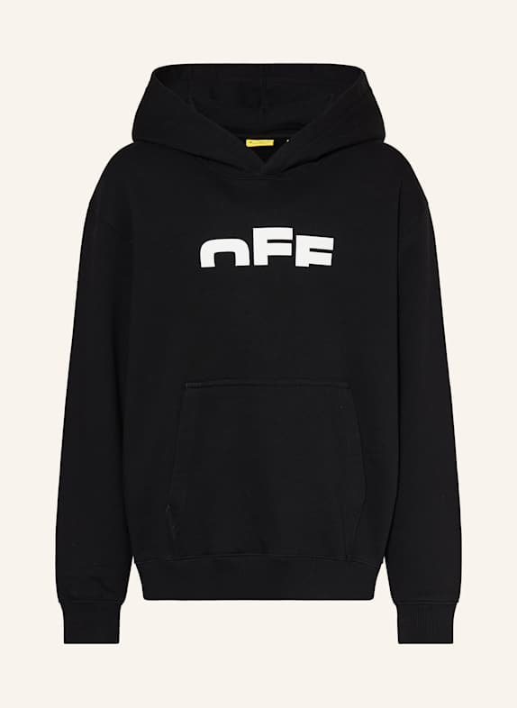 Off-White Mikina s kapucí ČERNÁ