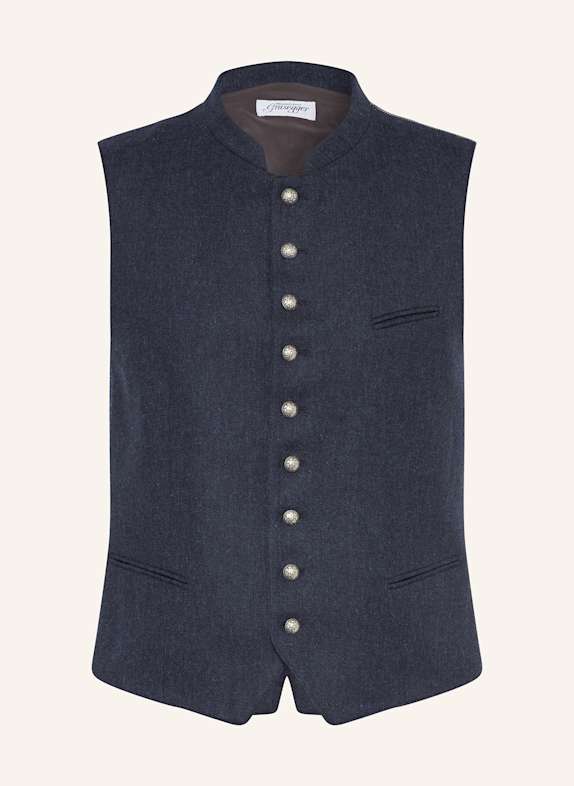 Grasegger Trachtenweste AURACH DUNKELBLAU