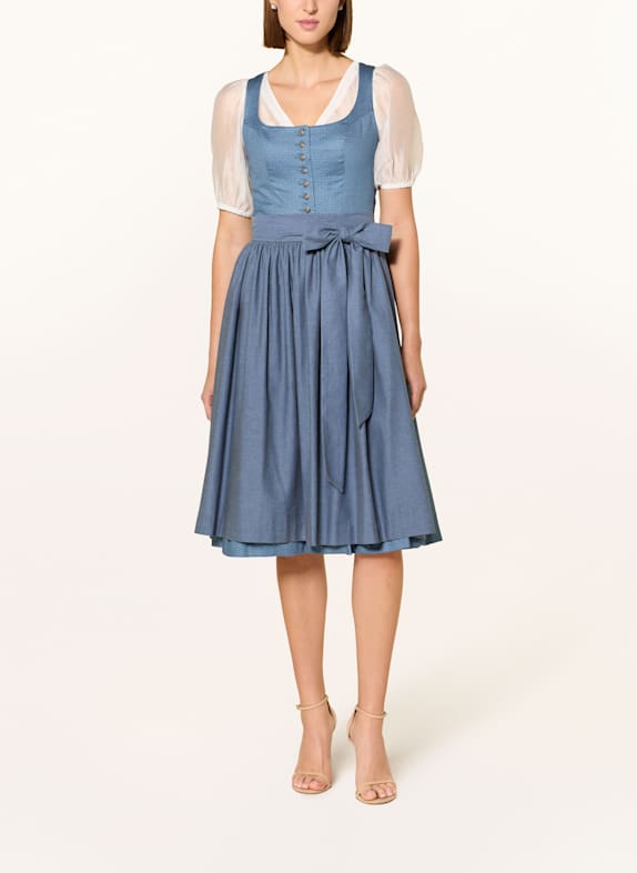 Hammerschmid Dirndl KOFLERSEE BLAUW / LICHTBLAUW