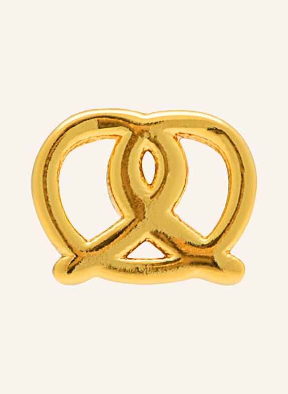 LULU Copenhagen Puzetové náušnice PRETZEL ze stříbra ryzosti 925 ZLATÁ