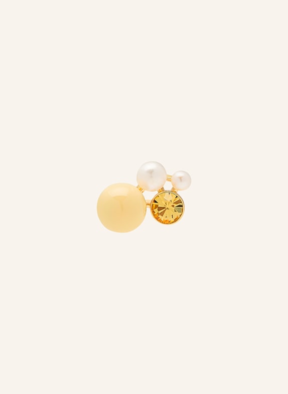 LULU Copenhagen Stud earrings BOUQUET LEMON GOLD