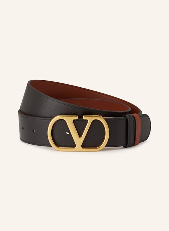 VALENTINO GARAVANI ブラックメタル　キーホルダー Vロゴ シグネチャー キーホルダー for メンズ インチ ブラック