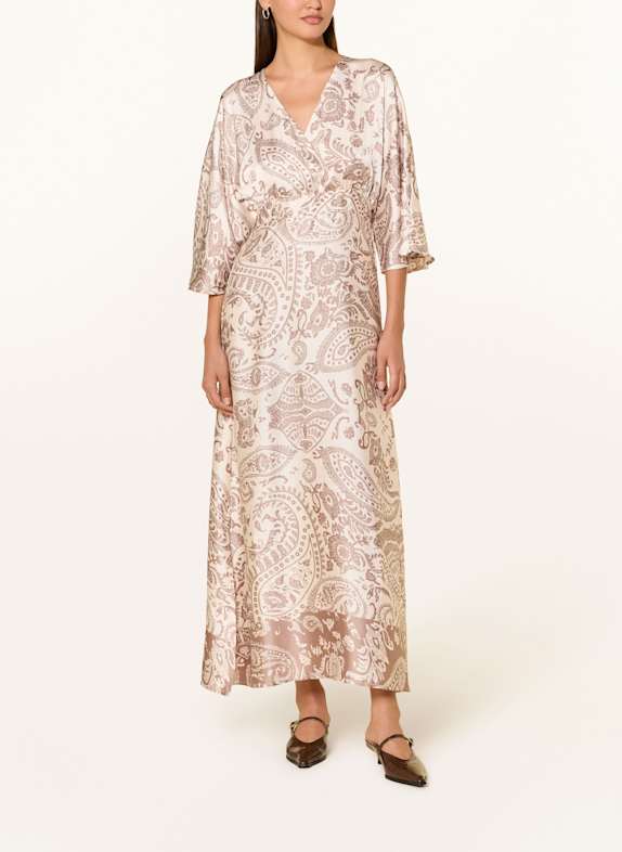 NEO NOIR Satinkleid REVE TAUPE / CREME