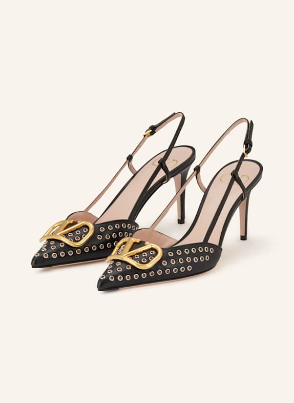 VALENTINO GARAVANI Slingpumps VLOGO SIGNATURE SCHWARZ