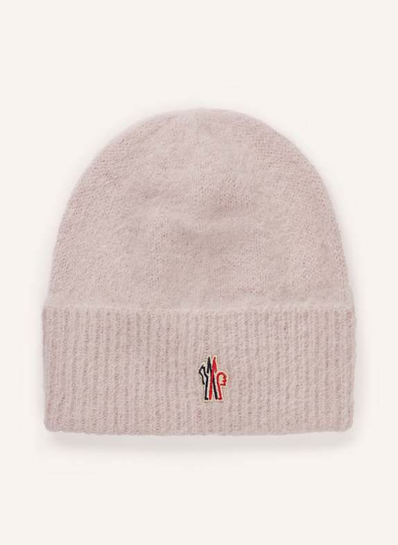 MONCLER GRENOBLE Czapka z dodatkiem alpaki BLADORÓŻOWY