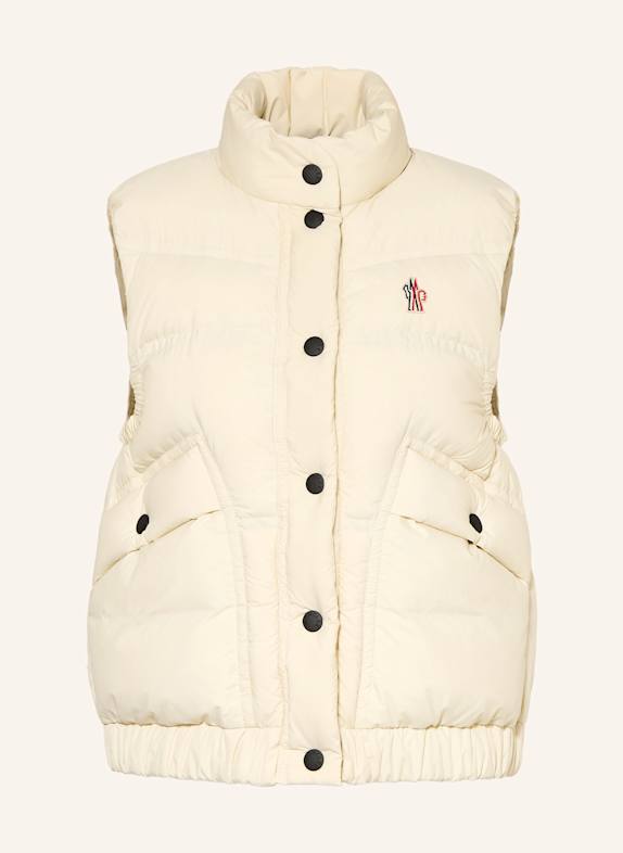 MONCLER GRENOBLE Daunenweste BAISE CREME