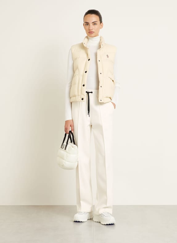 MONCLER GRENOBLE Daunenweste BAISE CREME