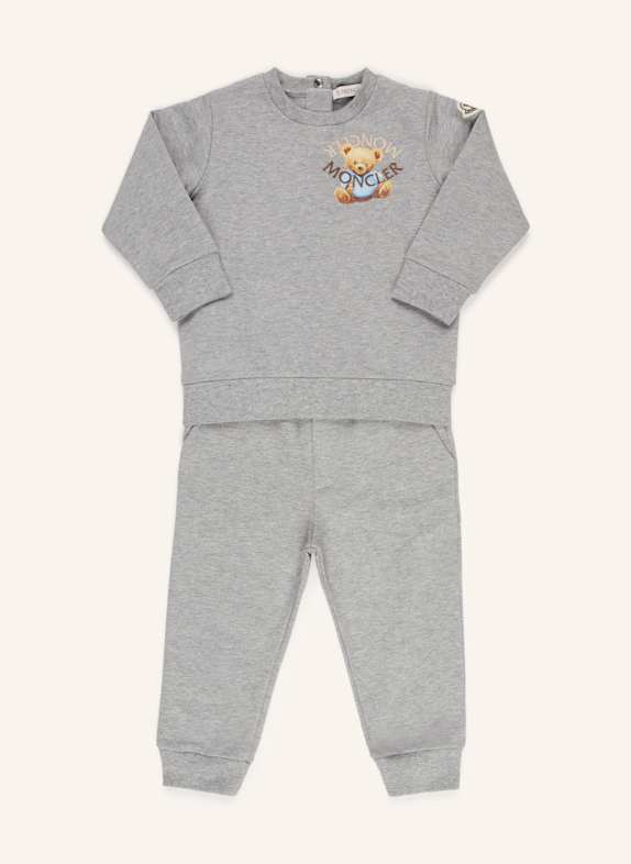 MONCLER enfant Set: Sweatshirt und Sweatpants GRAU