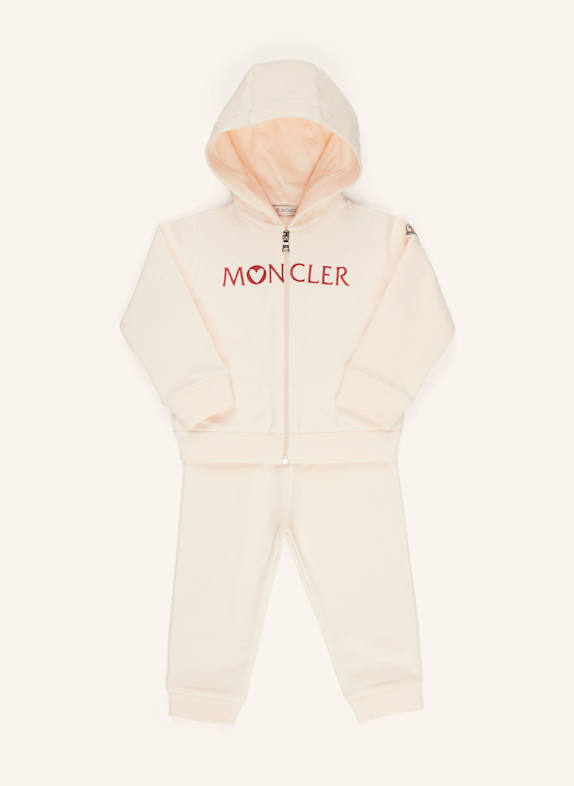 MONCLER enfant Set: Sweatjacke und Sweatpants HELLORANGE