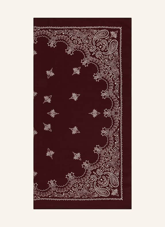 destin Tissu JUDI ROUGE FONCÉ / BLANC