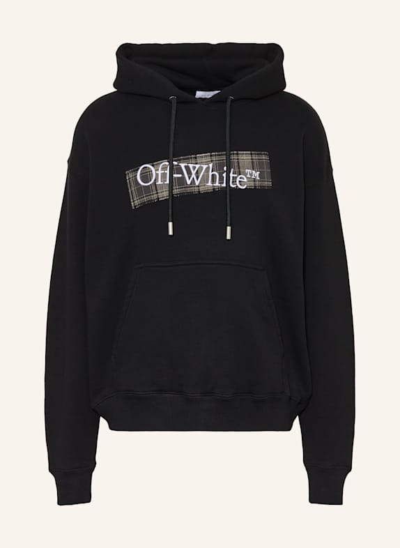 Off-White Mikina s kapucí ČERNÁ