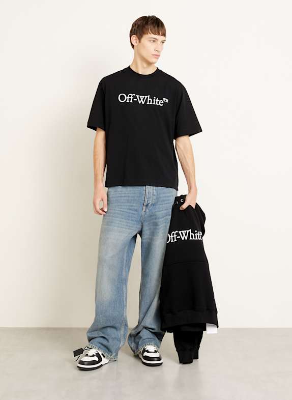 Off-White T-Shirt BIG BOOKISH SKATE SCHWARZ