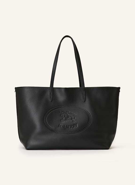 BURBERRY Shopper HIGHLANDS mit Pouch SCHWARZ