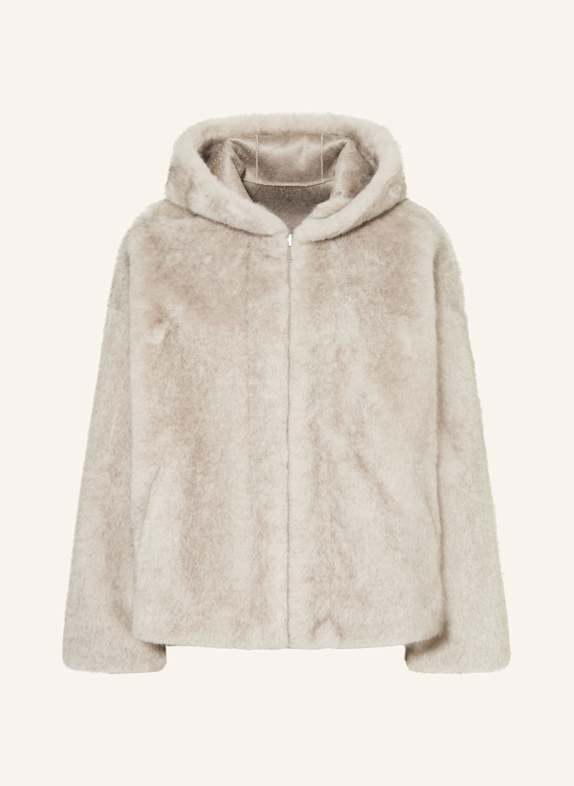 STUDIO AR Kunstfell-Jacke RUBY BEIGE