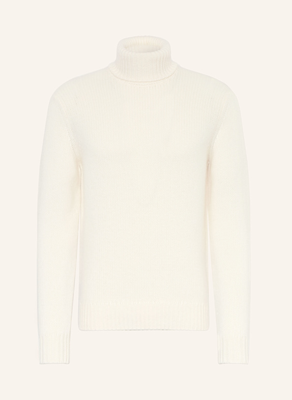 RALPH LAUREN PURPLE LABEL Rollkragenpullover aus Cashmere ECRU
