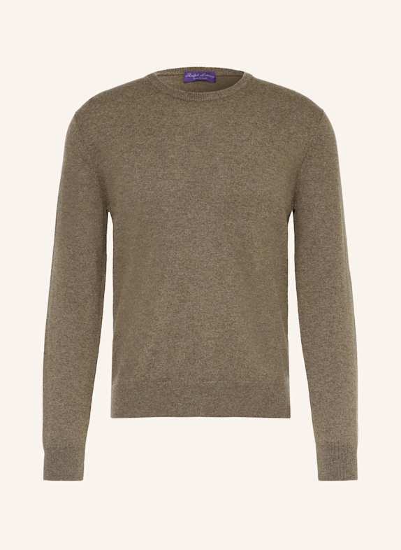 RALPH LAUREN PURPLE LABEL Cashmere-Pullover KHAKI