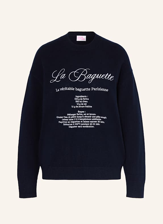 FROM FUTURE Cashmere-Pullover DUNKELBLAU